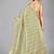 Light green woven silk saree with blouse