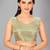 Light green woven silk saree with blouse