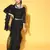 Black Embroidered Organza Saree With Blouse