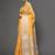 Leeza Store Women's Mango Yellow Tissue Silk Silver Zari Floral Motifs Saree With Blouse Piece