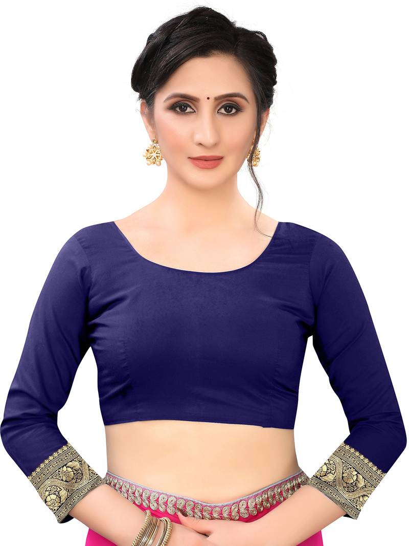 Leeza Store Women's Hot Pink Silk Blend Jacquard Golden Zari Woven Traditional  Banarasi StyleSaree 