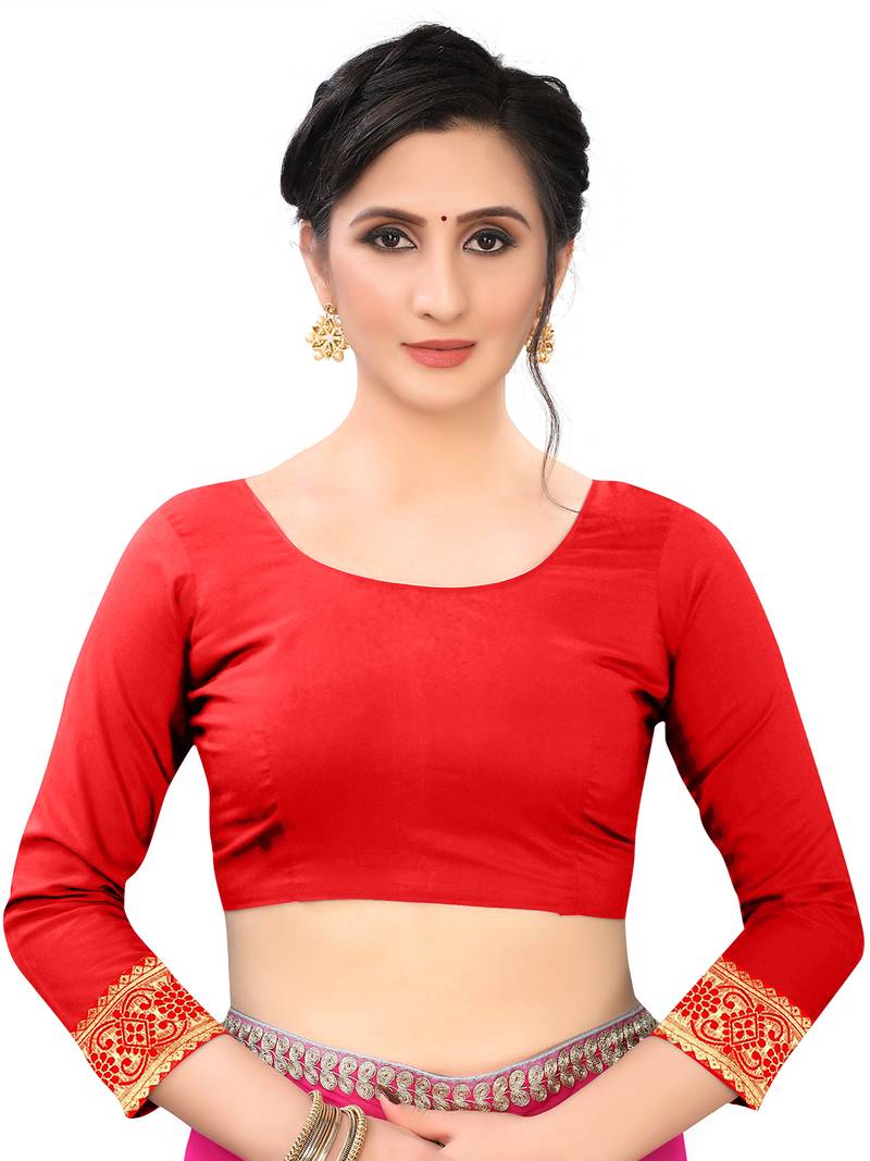 Leeza Store Women's Hot Pink Silk Blend Jacquard Golden Zari Woven Traditional  Banarasi StyleSaree 