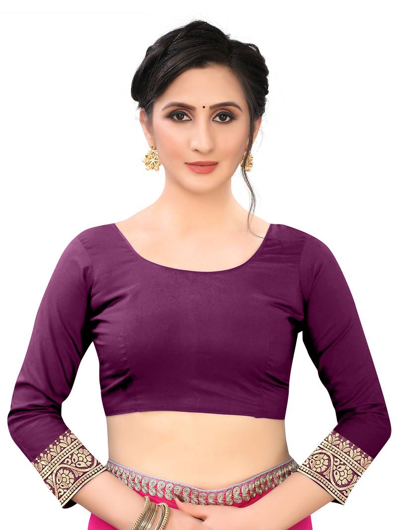 Leeza Store Women's Hot Pink Silk Blend Jacquard Golden Zari Woven Traditional  Banarasi StyleSaree 