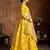 Yellow Dori, Zari, Thread and Glitter Sequins Embroidered Mulbury Silk semi stitched bridal wedding lehenga