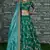 Green Dori, Zari, Thread and Glitter Sequins Embroidered Mulbury Silk semi stitched Eid Lehenga