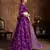 Hypnotizing Purple Dori, Zari, Thread and Glitter Sequins Embroidered Mulberry Silk party wear Lehenga choli