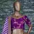 Hypnotizing Purple Dori, Zari, Thread and Glitter Sequins Embroidered Mulberry Silk party wear Lehenga choli