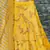 Yellow Dori, Zari, Thread and Glitter Sequins Embroidered Mulbury Silk semi stitched bridal wedding lehenga