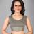 Grey woven silk saree with blouse