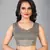 Grey woven silk saree with blouse