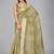 Light green woven silk saree with blouse