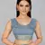 Light blue woven silk saree with blouse