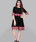 Rayon Border Lace Kurti