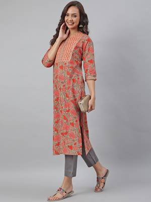 Green printed cotton kurtas-and-kurtis 2