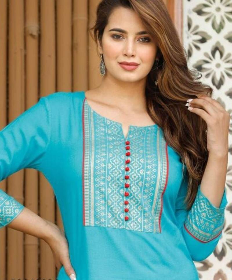 G Collection Rayon Designer Kurti