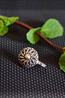 Silver Designer clip or clipon oxidised nosering or Oxidized nosepin