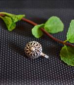 Silver Designer clip or clipon oxidised nosering or Oxidized nosepin