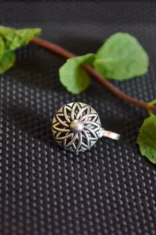 Silver Designer clip or clipon oxidised nosering or Oxidized nosepin