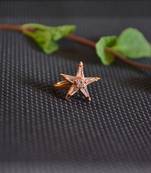  Designer gold plated multi diamond nosering or nose pin