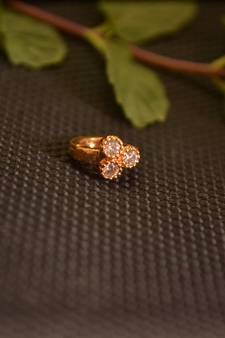 Designer Gold Plated diamond nosering or nosepin