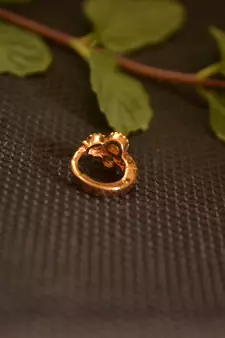 Designer Gold Plated diamond nosering or nosepin
