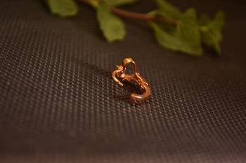 Designer Stone Gold nose-ring or Nose Pin 3