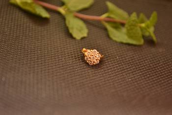 Designer Stone Gold nose-ring or Nose Pin 1