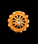 Designer Gold plated nose-ring or Nose Pin