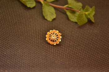 Designer Gold plated nose-ring or Nose Pin 4