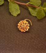 Designer Stone Gold nose-ring or Nose Pin
