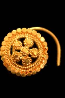 Designer Gold Plated diamond nosering or nosepin