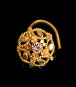 Designer Gold Plated nosering or nosepin