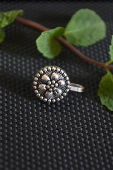 Silver Designer clip or clipon oxidised nosering or Oxidized nosepin