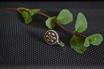 Silver Designer clip or clipon oxidised nosering or Oxidized nosepin 2
