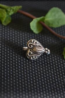 Silver Designer clip or clipon oxidised nosering or Oxidized nosepin