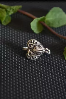Silver Designer clip or clipon oxidised nosering or Oxidized nosepin