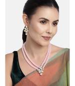 Traditional Kundan & Pearl Studded Necklace Jewellery Set For Women 