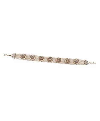 Traditional Floral Kundan Pearl Studded Rajasthani Sheeshphool/ Mathapatti for Women  3