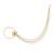 Ethnic Bridal Nose Ring/Nath Without Piercing with Pearl Chain Encased with Pearl Stone for Women/Girls (NL50G)