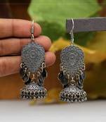 Silver jhumkas
