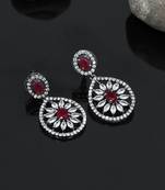 Maroon danglers-drops