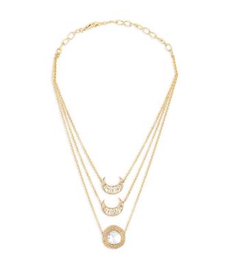 Gold Hydro Mozanite Polki Necklace 3
