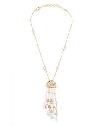 Grey & White Pearl Necklace 3