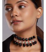 Beaded Choker With Black Onyx Drops