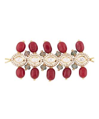 Beaded Bracelet With Red Onyx Tumbles 1