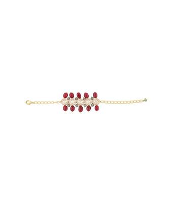 Beaded Bracelet With Red Onyx Tumbles 4