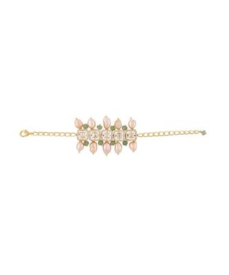 Beaded Bracelete With Peach Fresh Water Pearls 3