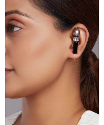 Cubic Zirconia Beaded Stud Earrings 1