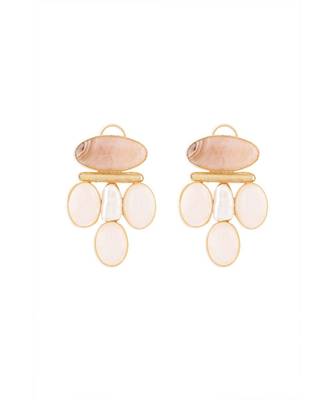 Pink Rose Quartz Drop Earrings 3