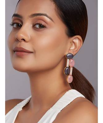 Jade Beaded Drop Earrings 2
